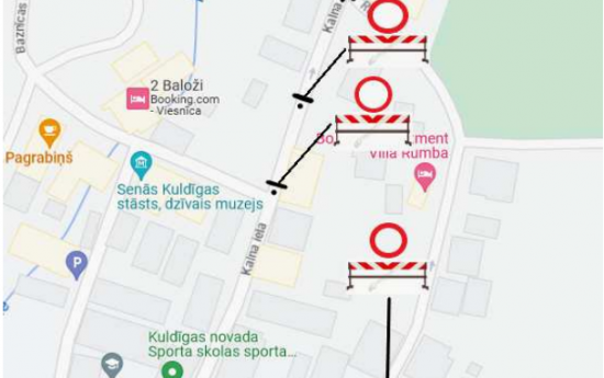 Satiksmes ierobežojumi "Lido zivis" pasākuma laikā