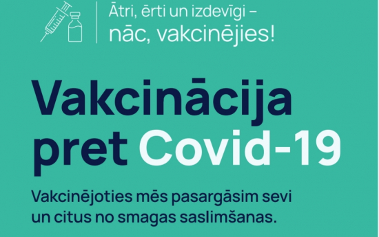 9. oktobrī Kuldīgā iespēja vakcinēties bez iepriekšēja pieraksta!