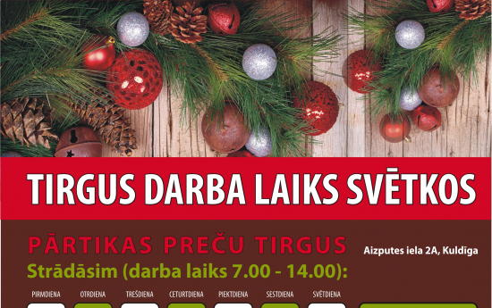 Tirgus darba laiks svētkos