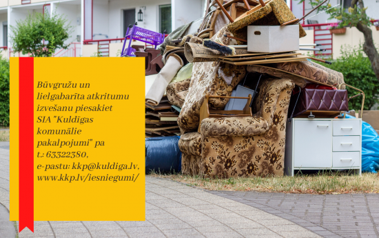 Kur likt savu laiku nokalpojušu dīvānu, skapi, veļasmašīnu?