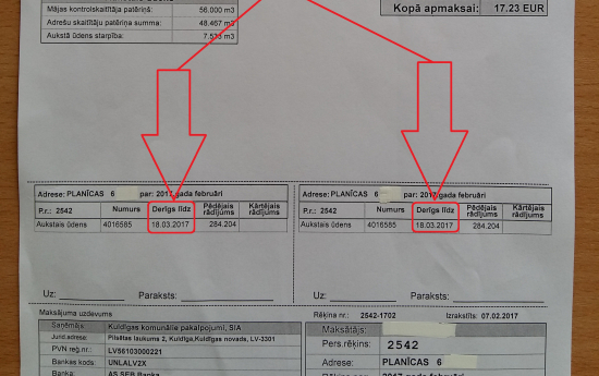 Jāseko līdzi ūdens skaitītāja derīguma termiņam