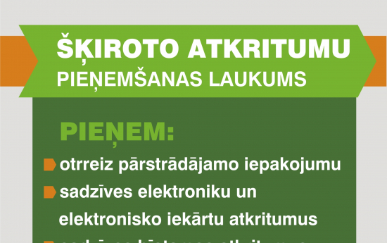 Šķiroto atkritumu pieņemšanas laukums Dārzniecības ielā 9