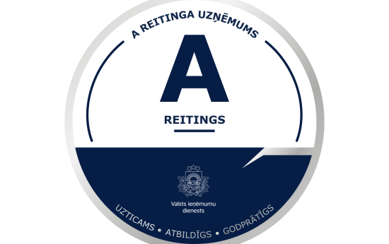 Valsts ieņēmumu dienests piešķir A reitingu