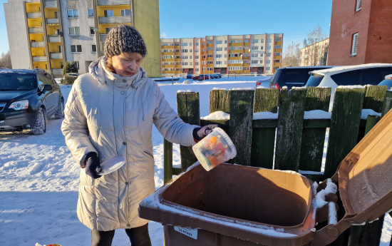 Iedzīvotāji labprāt šķiro bioloģiskos atkritumus