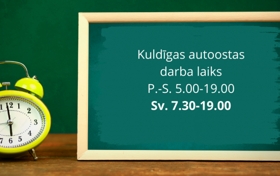 Mainās autoostas darba laiks svētdienās