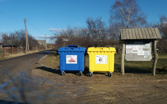 Informācija pagastu iedzīvotājiem par atkritumu šķirošanu