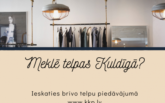 Iznomājam telpas Kuldīgā