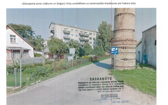 Kuldīgā jauni ātrumvaļņi un zīmes "Dzīvojamā zona"