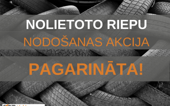 Pagarināta nolietoto riepu nodošanas akcija