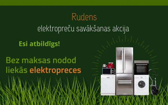 Bezmaksas izvešana nolietotajām un vairs nederīgajām elektroprecēm 