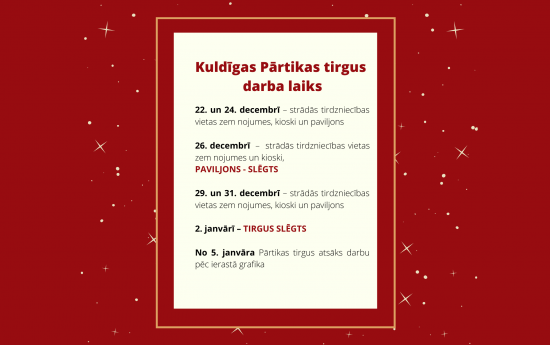 Pārtikas tirgus darba laiks svētkos