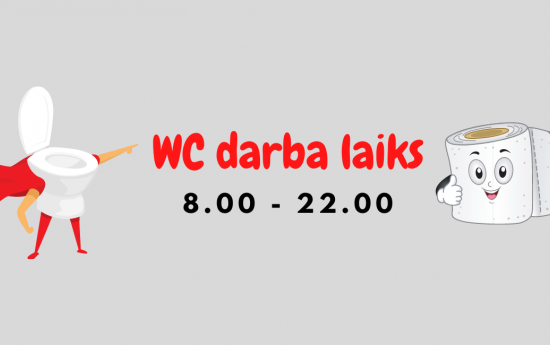 Sabiedriskās tualetes vasarā atvērtas ilgāk