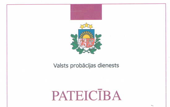 Valsts probācijas dienests izsaka pateicību SIA "Kuldīgas komunālie pakalpojumi"