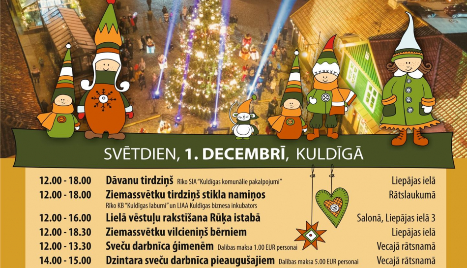 Aicinām uz Dāvanu tirdziņu 1. decembrī!