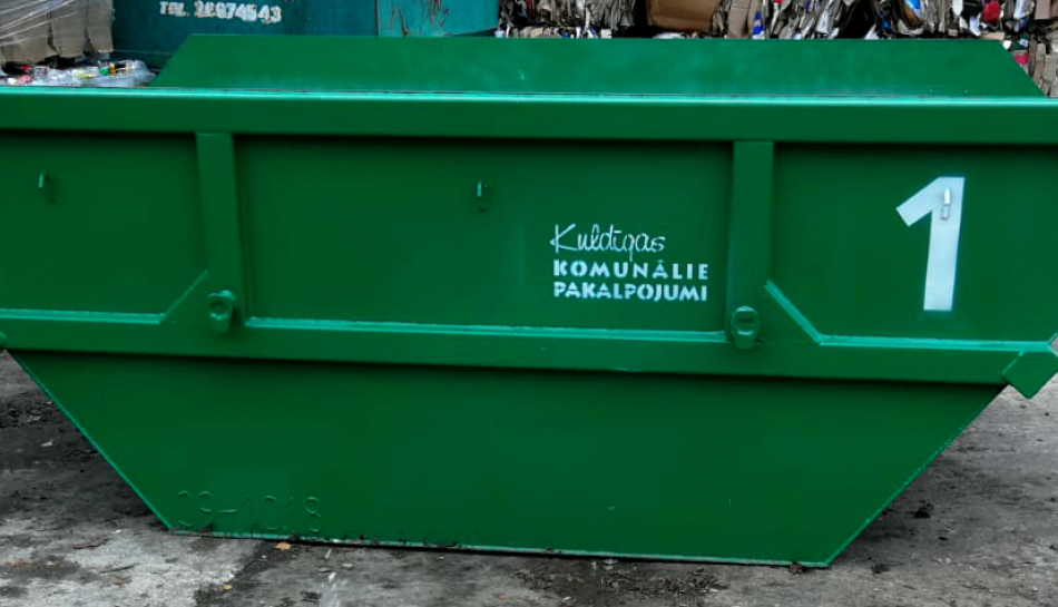Iznomājam dažāda izmēra būvgružu konteinerus, tagad arī 4m3