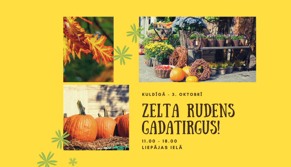 Sākusies tirgotāju pieteikšanās "Zelta rudens gadatirgum"