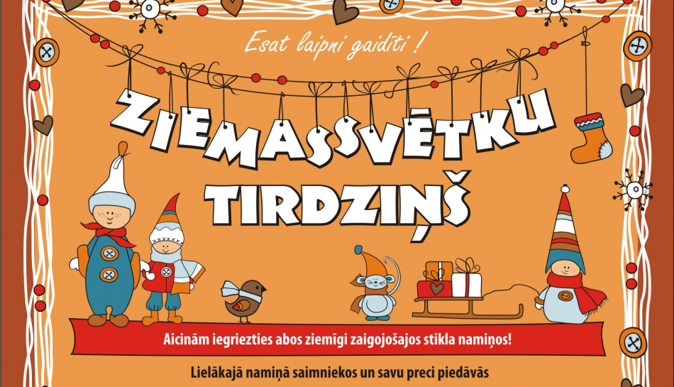 Ziemassvētku tirdziņš Kuldīgas Rātslaukumā