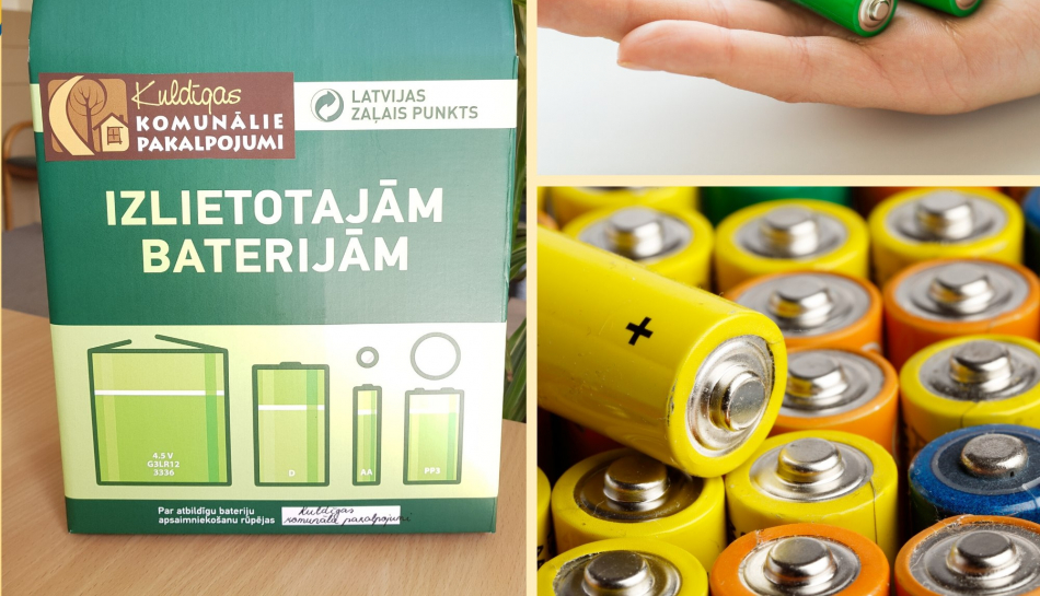 Lai baterijas nepiesārņotu vidi, aicinām tās izmest speciālās kastītēs