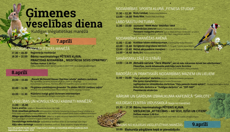 Ģimenes veselības dienās par dzīvi bez atkritumiem